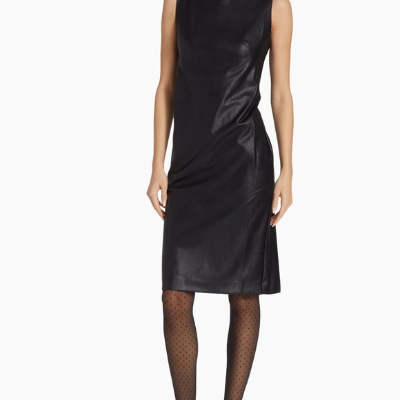 Spanx Faux Leather Sheath Dress - new with tag - Picture 3 of 7